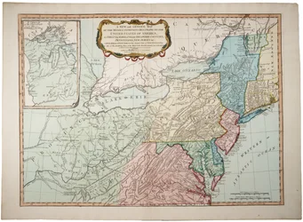 Eine neue und allgemeine Karte des mittleren Herrschaftsgebiets der Vereinigten Staaten, 14. Mai 1794